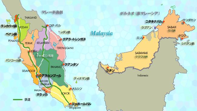 マレーシア留学 map_malaysia